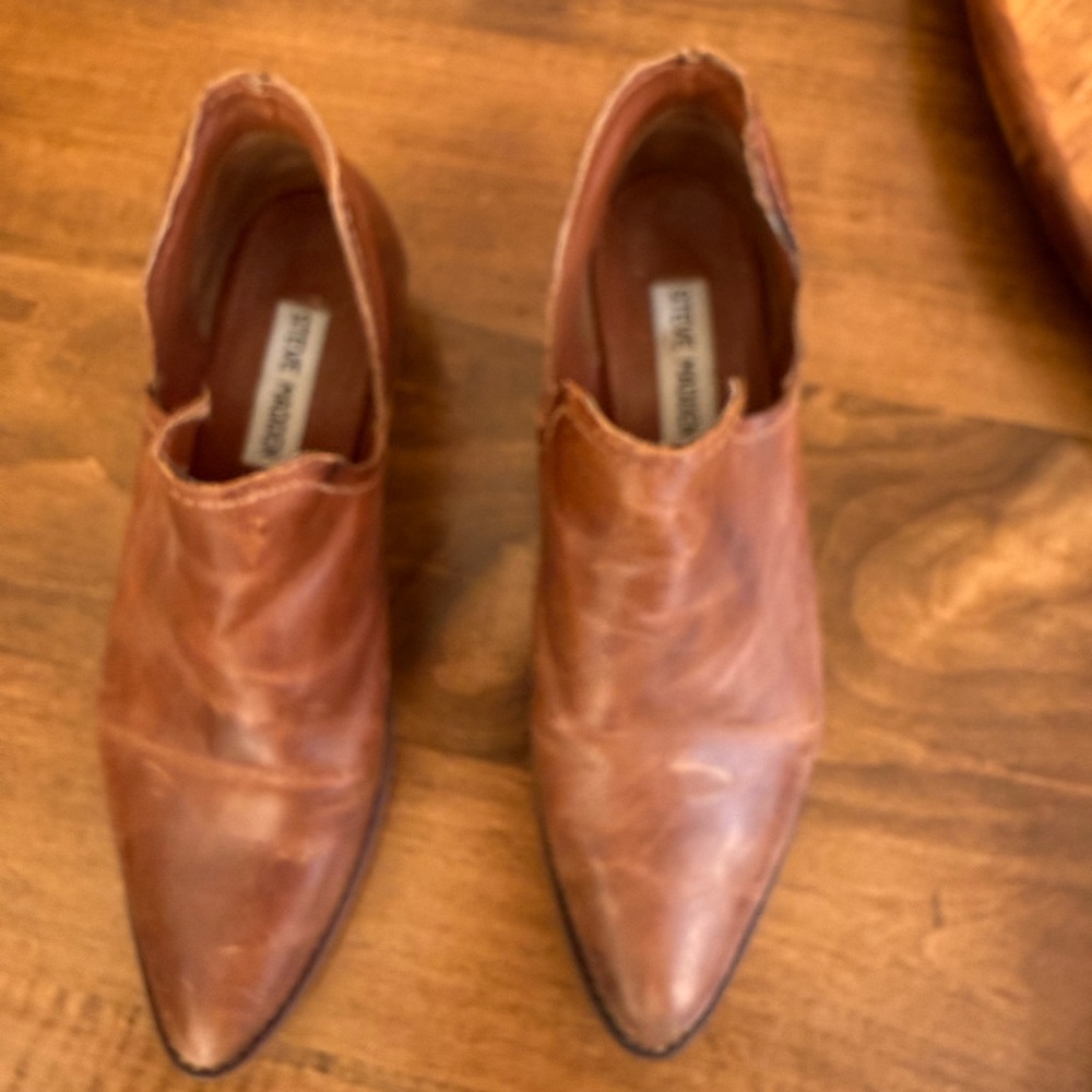 Steve Madden Brown Ankle Booties